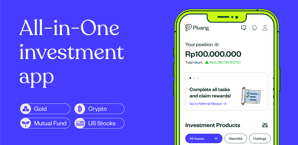 All investments in one app, pluang.